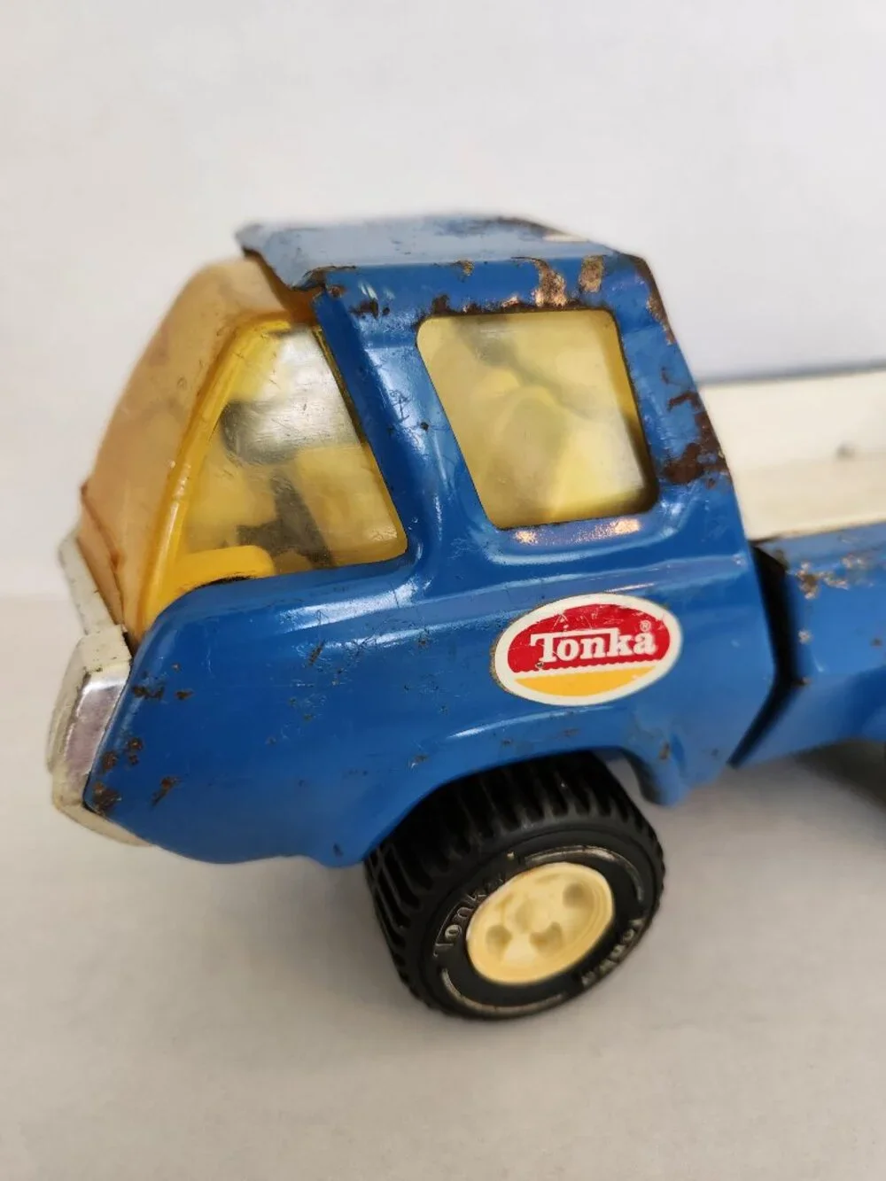 Vintage Tonka Toy Pick-up Truck 1970’s Pressed Steel Blue Metal Retro Look T1